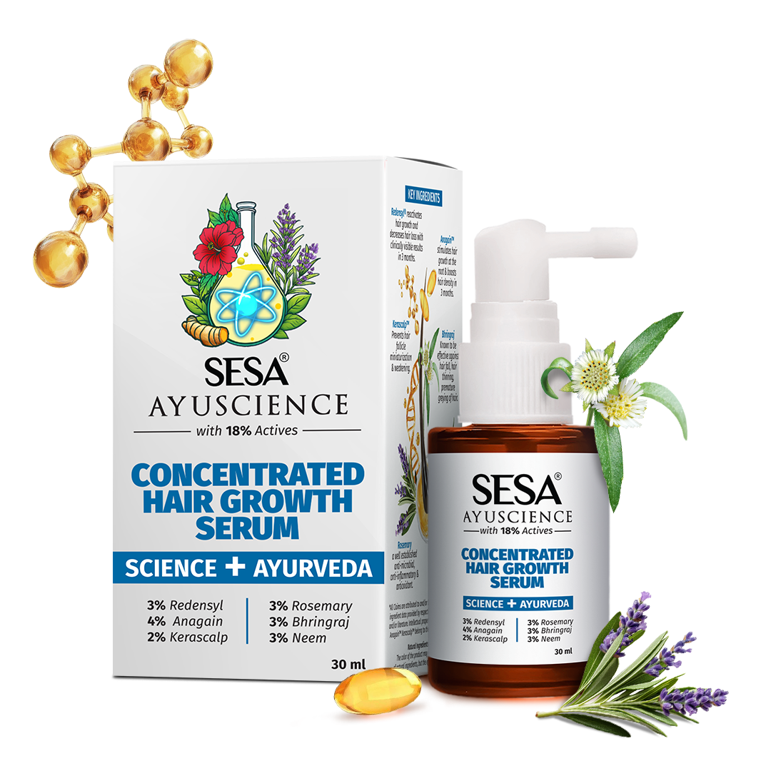 Grow 28,200 New Hair Strands in Just 3 Months – The Power of Sesa Ayuscience Serum