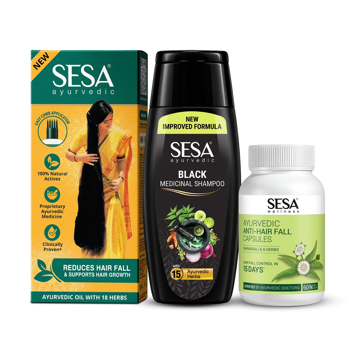 15 Days Ayurvedic Hair Fall Control Kit