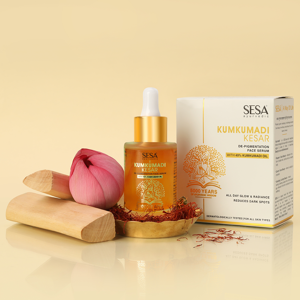 Kumkumadi Face Serum with Kesar for De-Pigmentation