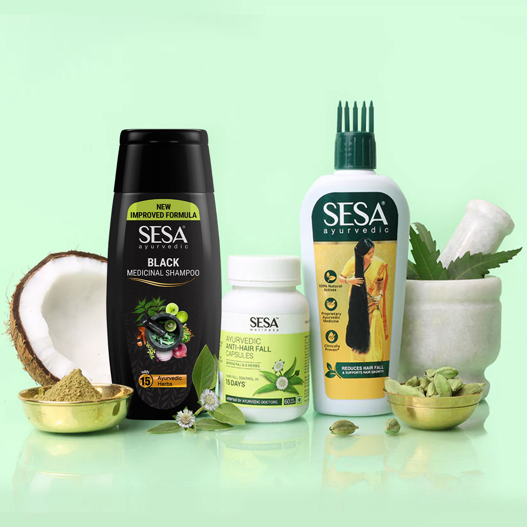 15 Days Ayurvedic Hair Fall Control Kit