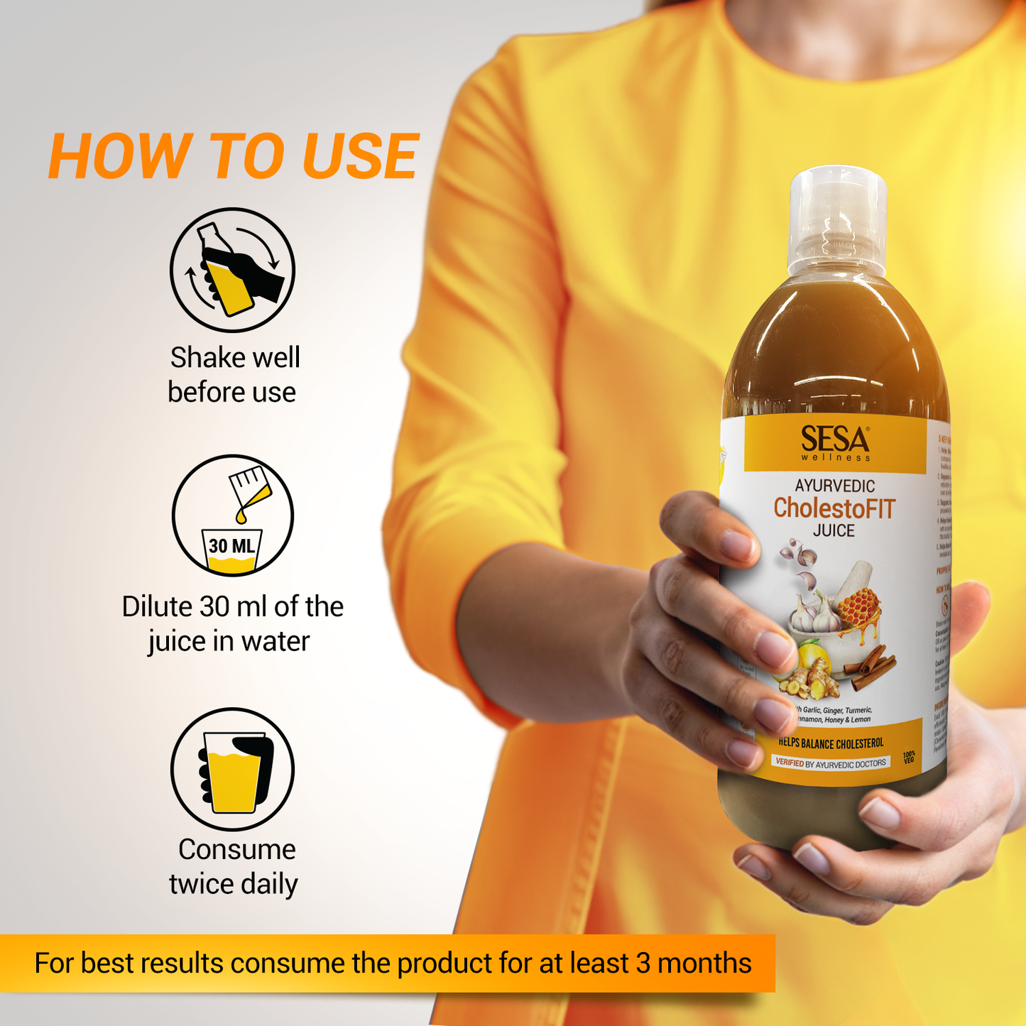 Ayurvedic CholestoFIT Juice - 1 Litre