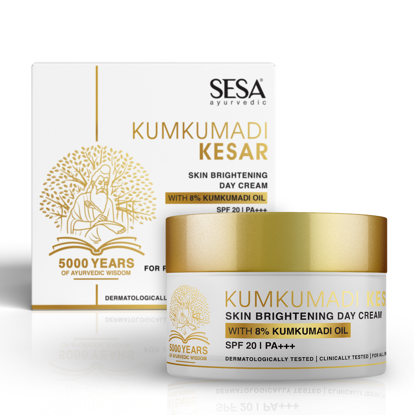 Kumkumadi Day Cream with Kesar for Skin Brightening - 50gm