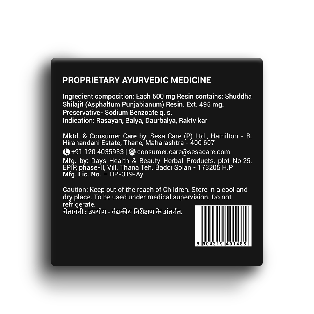 Ayurvedic Himalayan Shilajit Resin