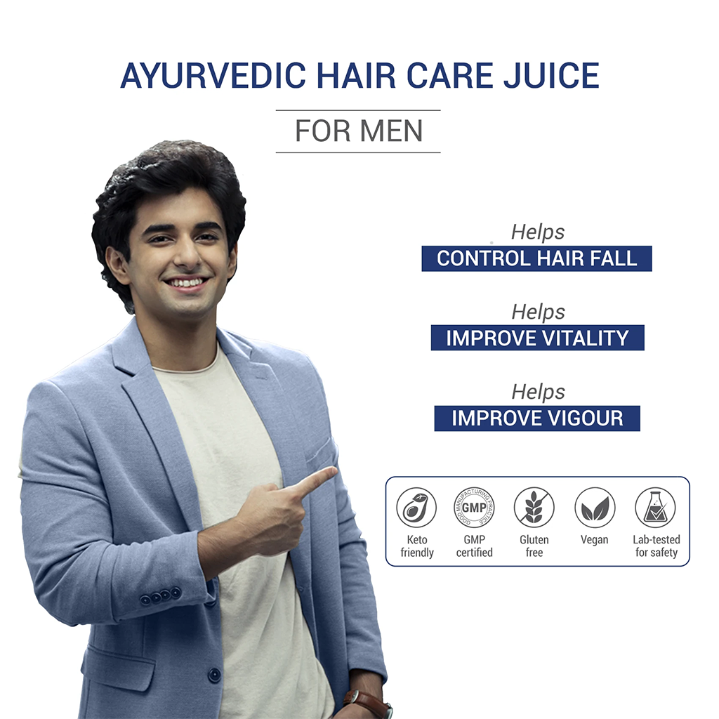 Ayurvedic Hair & Vitality Booster Juice For Men