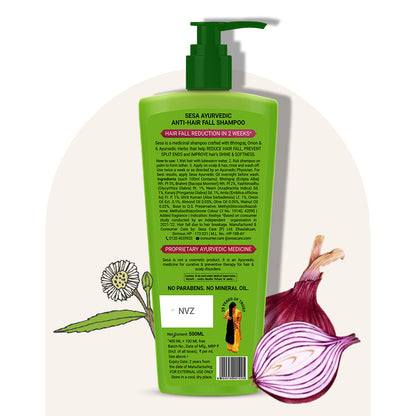 Ayurvedic Onion Anti-Hair Fall Shampoo with Bhringraj