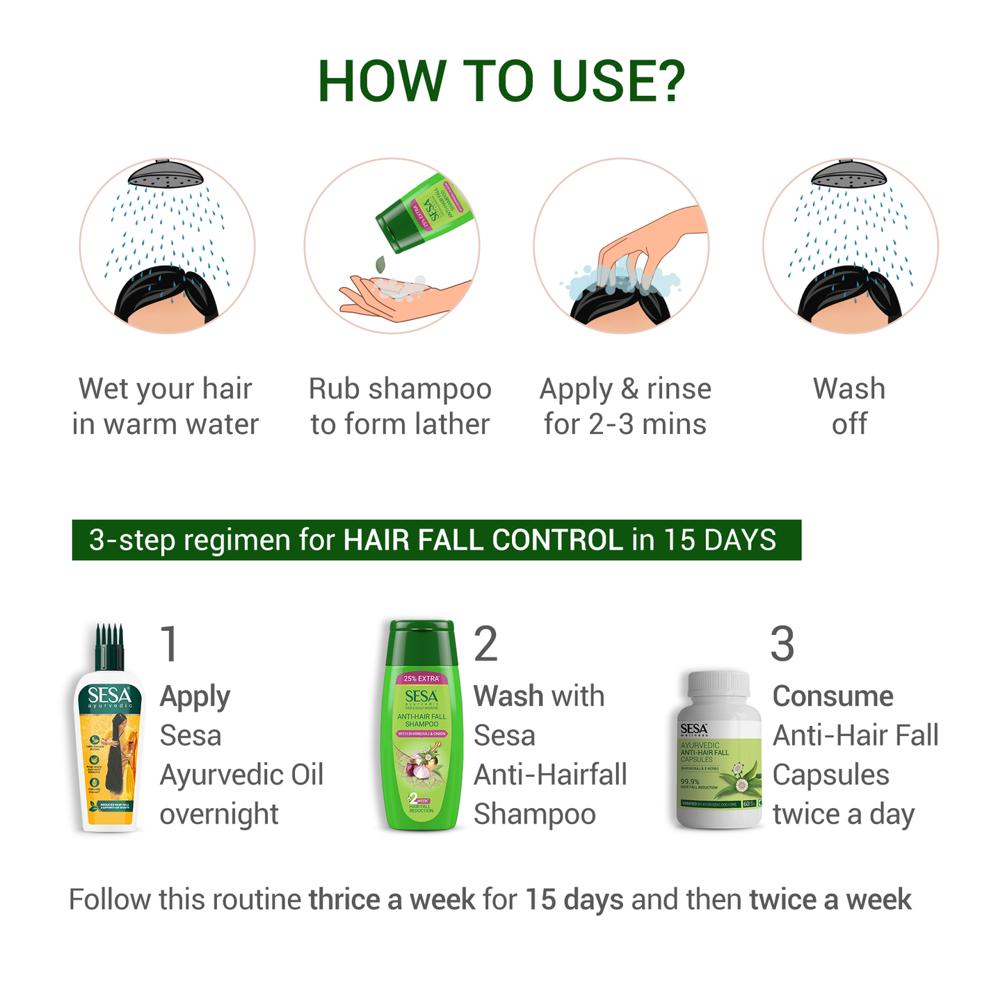 Ayurvedic Onion Anti-Hair Fall Shampoo with Bhringraj - 200ml