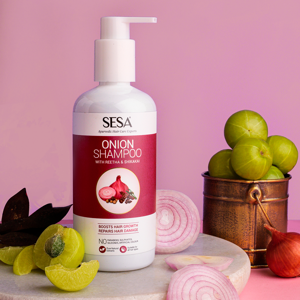 Onion Damage Repair Shampoo with Reetha & Shikakai