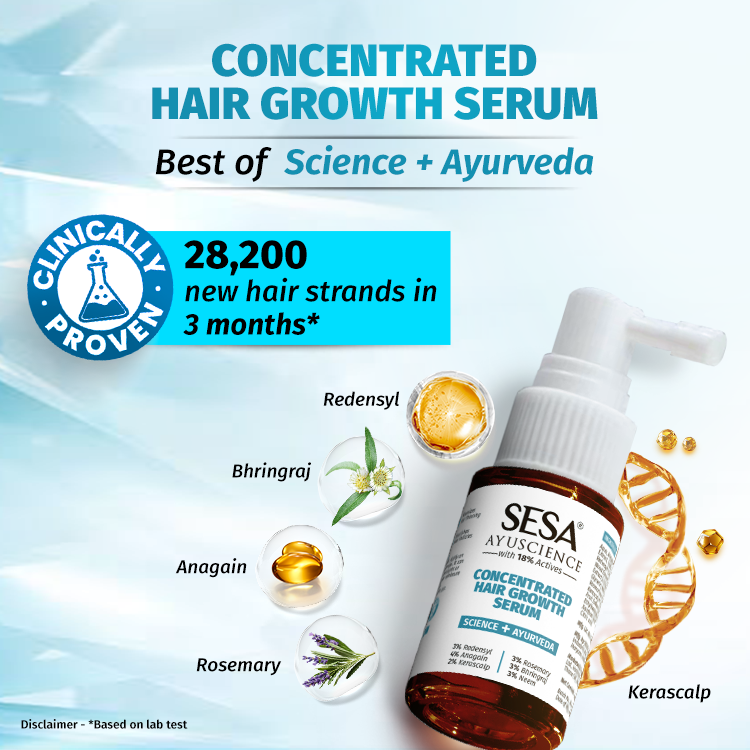 Stop Hair Thinning Before It Starts – The Alcohol-Free Power of Sesa Ayuscience Serum