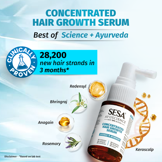 Stop Hair Thinning Before It Starts – The Alcohol-Free Power of Sesa Ayuscience Serum