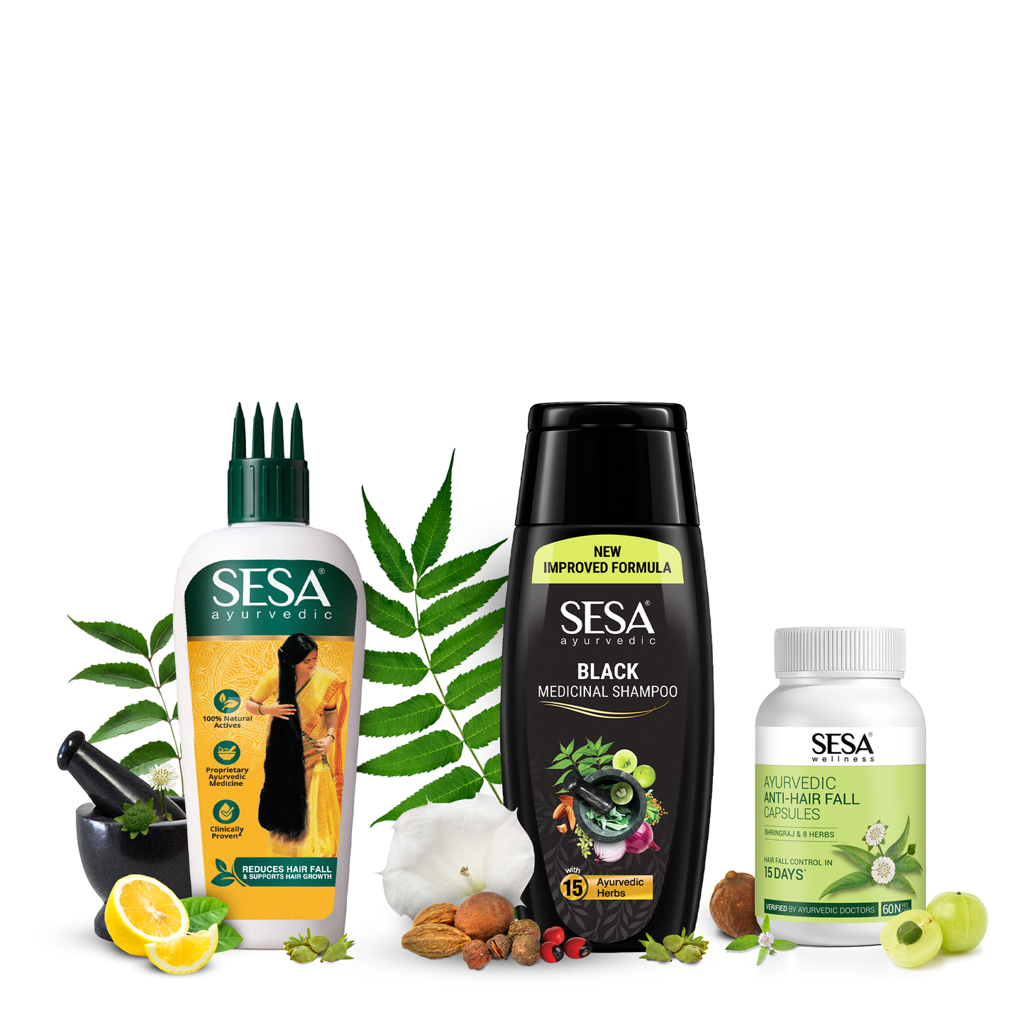 15 Days Ayurvedic Hair Fall Control Kit