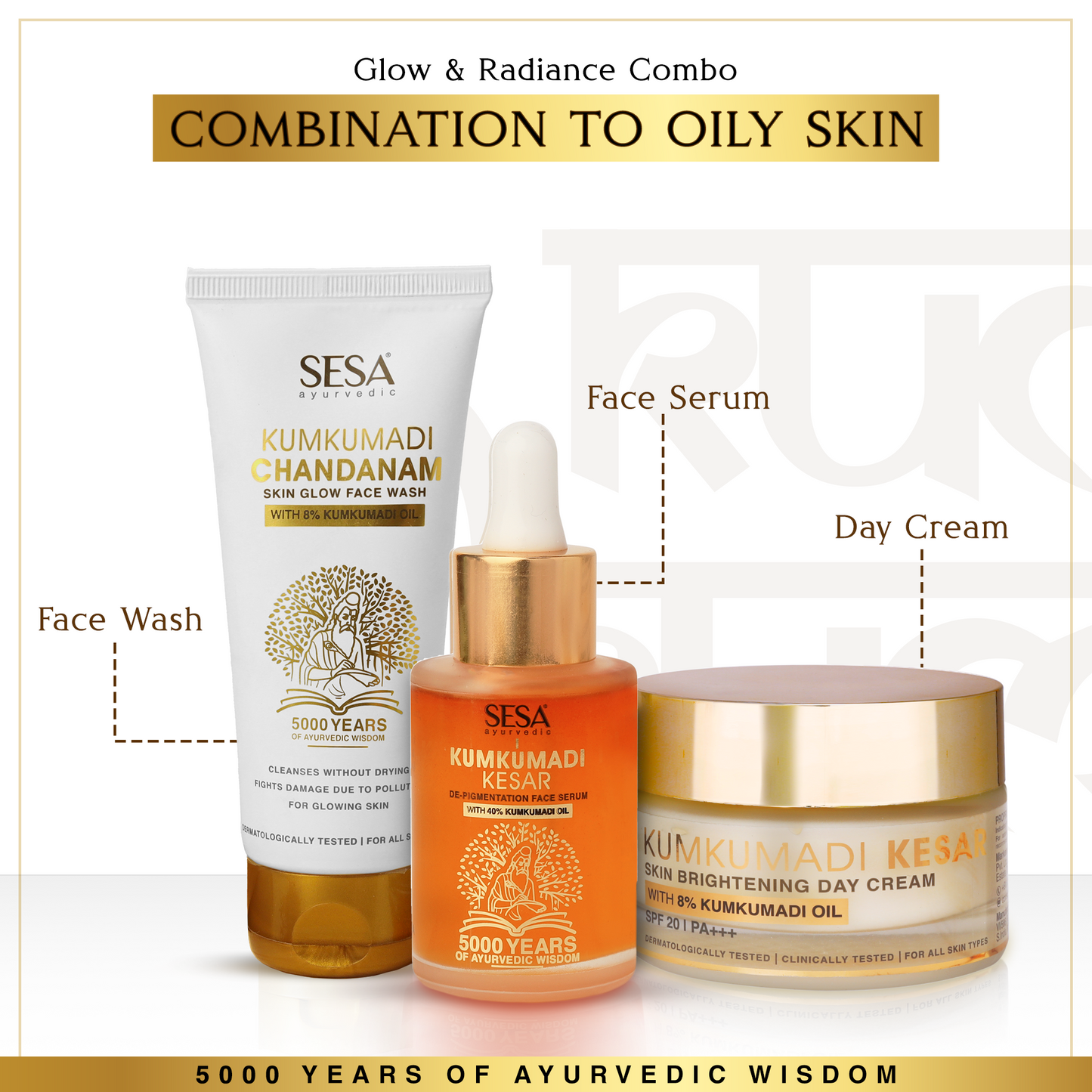 Glow & Radiance Combo - For Combination to Oily Skin