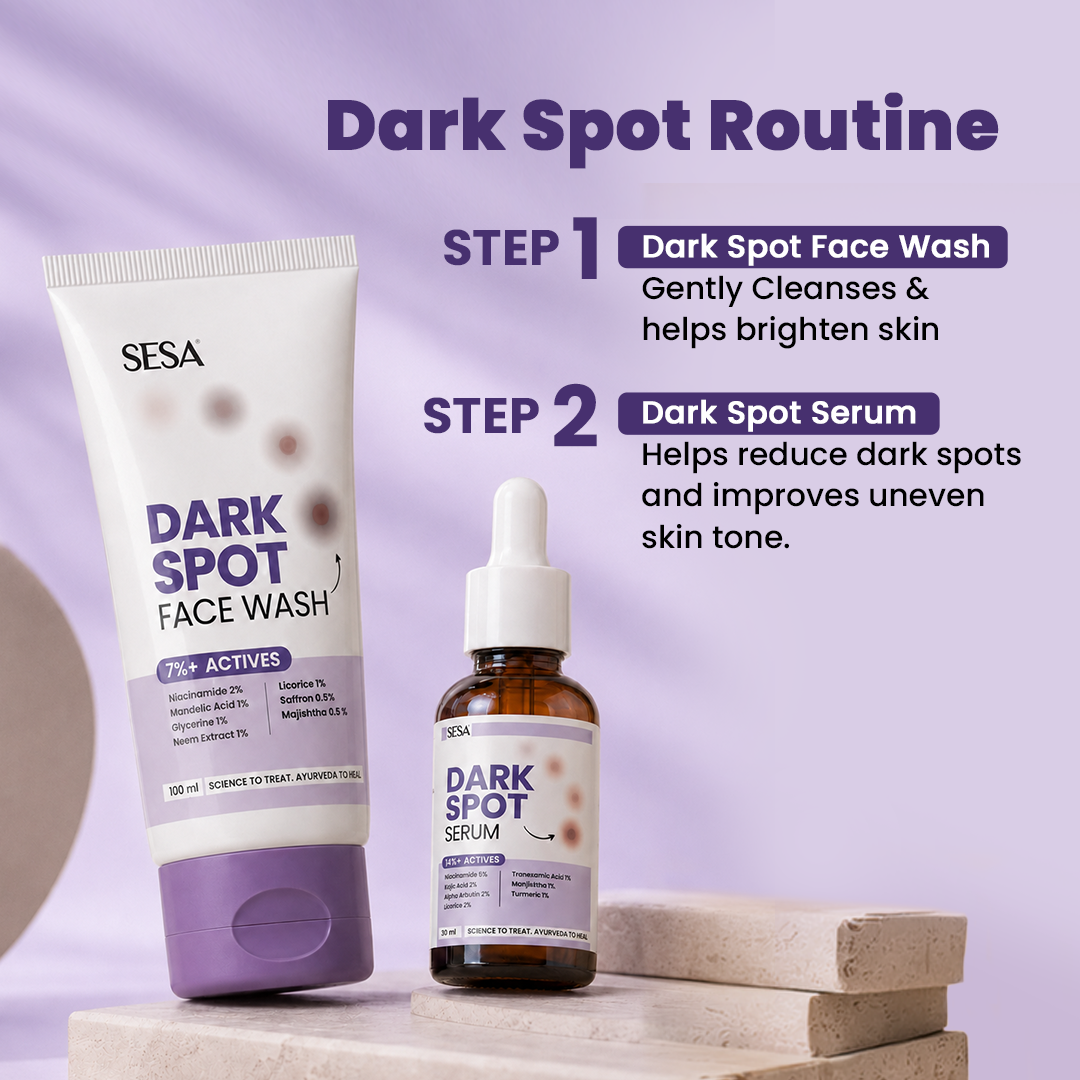 Sesa Vedscience Dark Spots Combo (Serum 30 ml & Face Wash 100 ml)