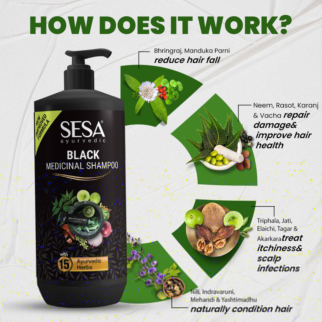 Ayurvedic Medicinal Anti-Hair Fall Shampoo