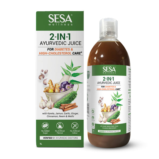 2-in-1 Ayurvedic Juice for Diabetes & Cholesterol Care