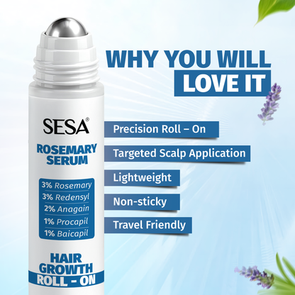 Rosemary Serum Hair Growth Roll - On