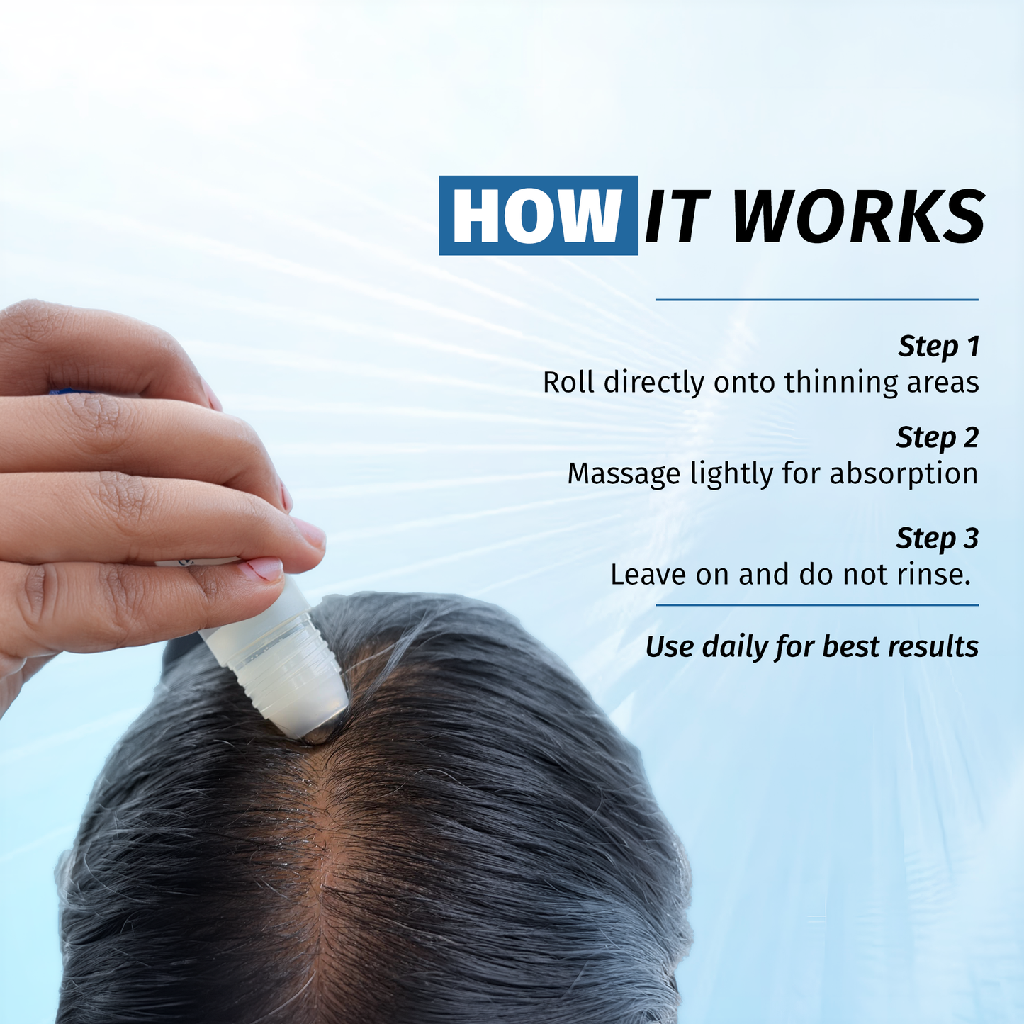 Rosemary Serum Hair Growth Roll - On
