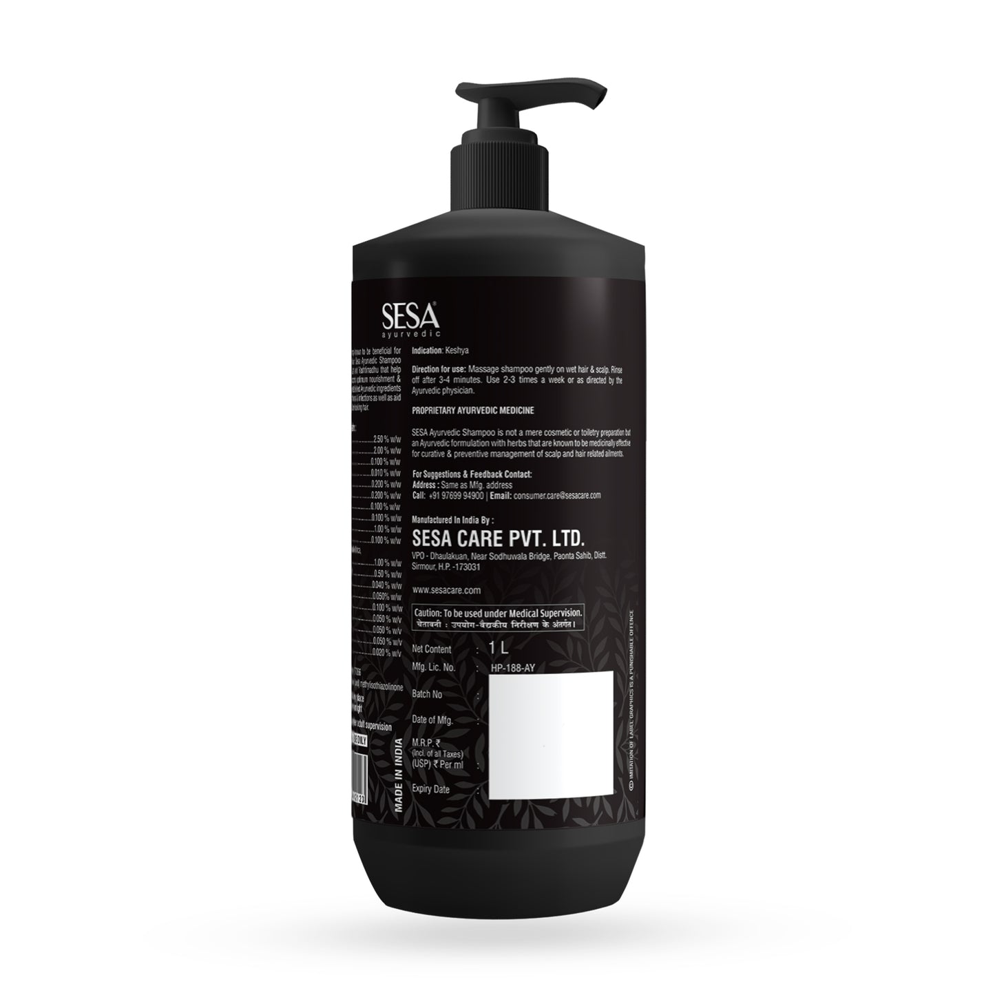 Ayurvedic Medicinal Anti-Hair Fall Shampoo