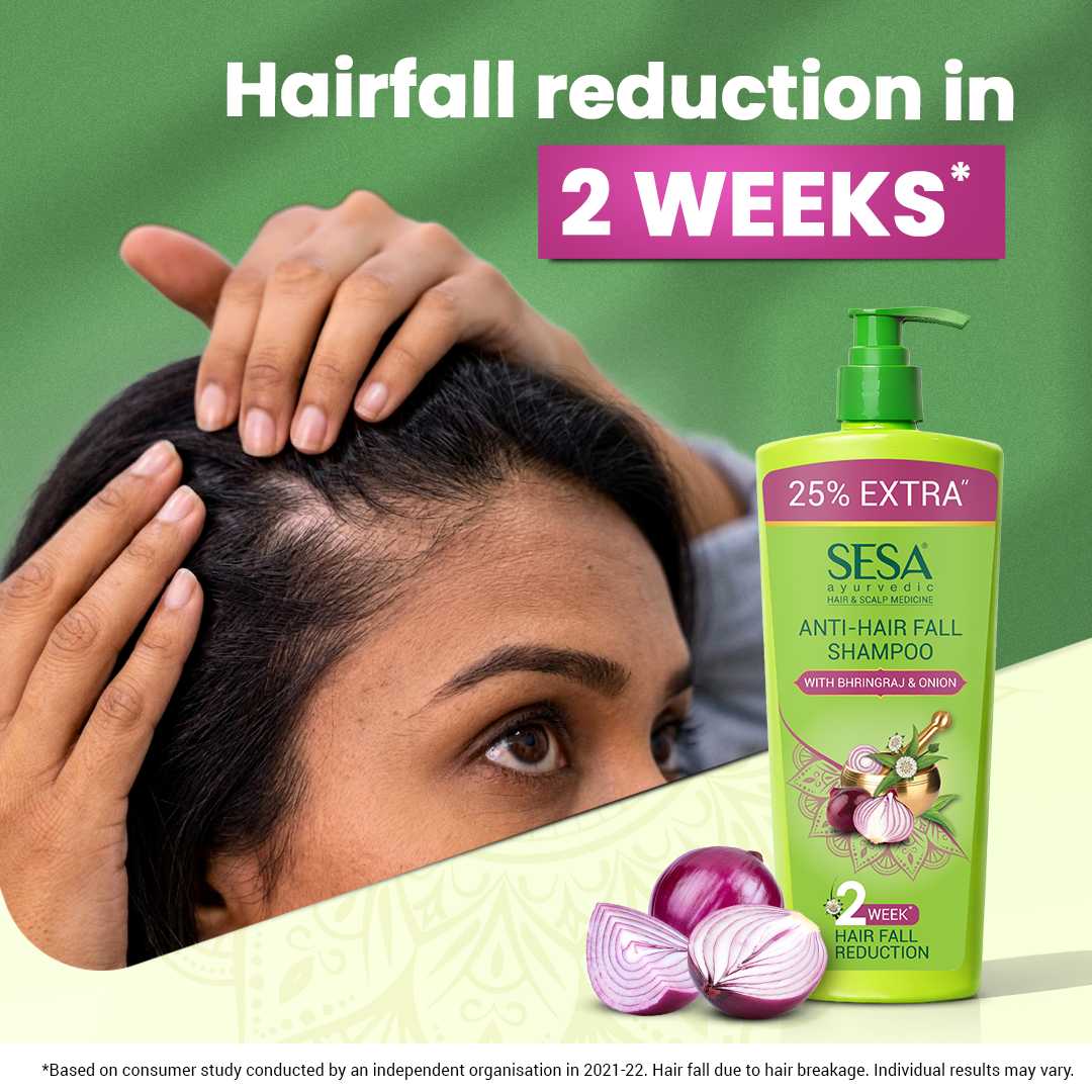 Ayurvedic Onion Anti-Hair Fall Shampoo with Bhringrajl