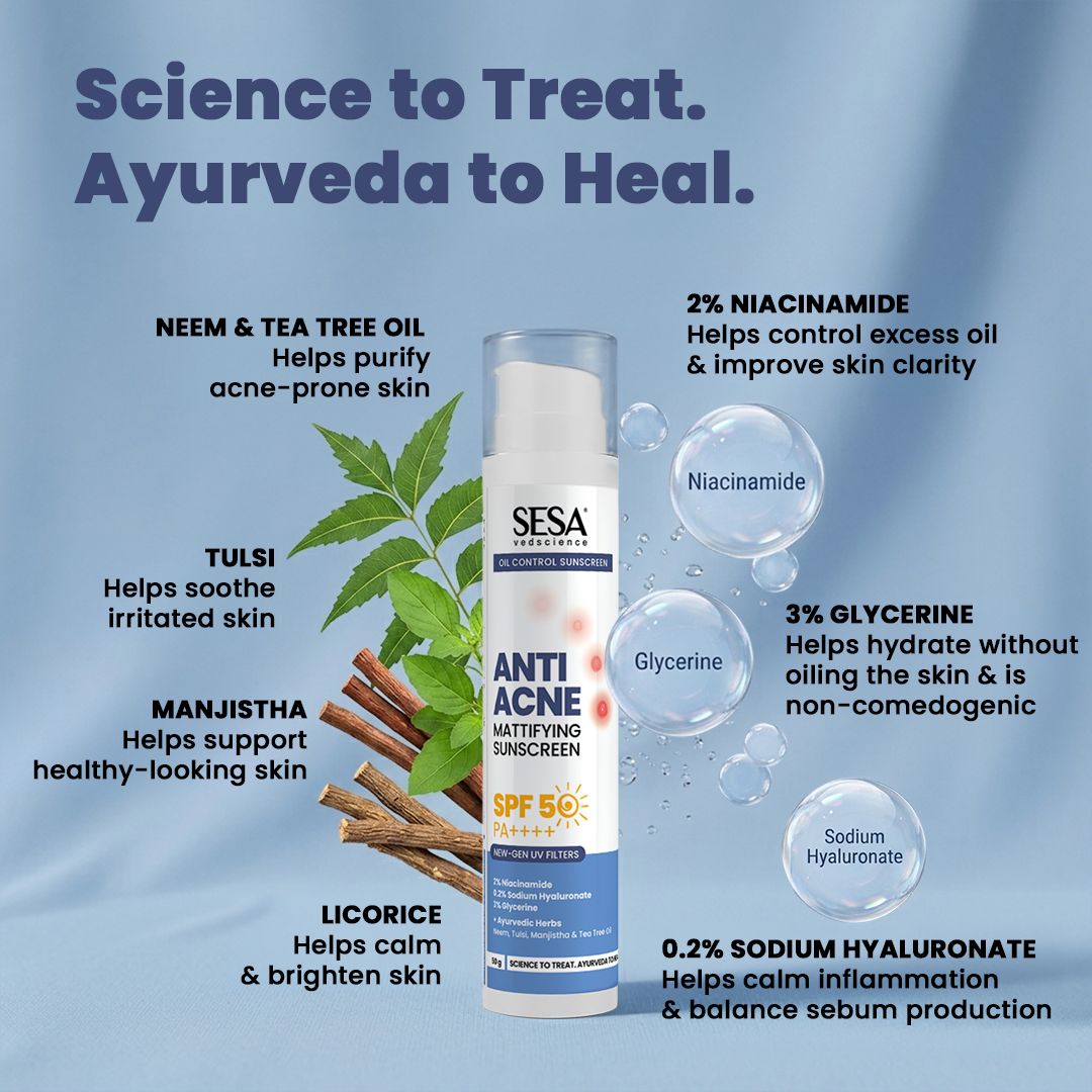 Vedscience Oil Control Sunscreen - 50 g