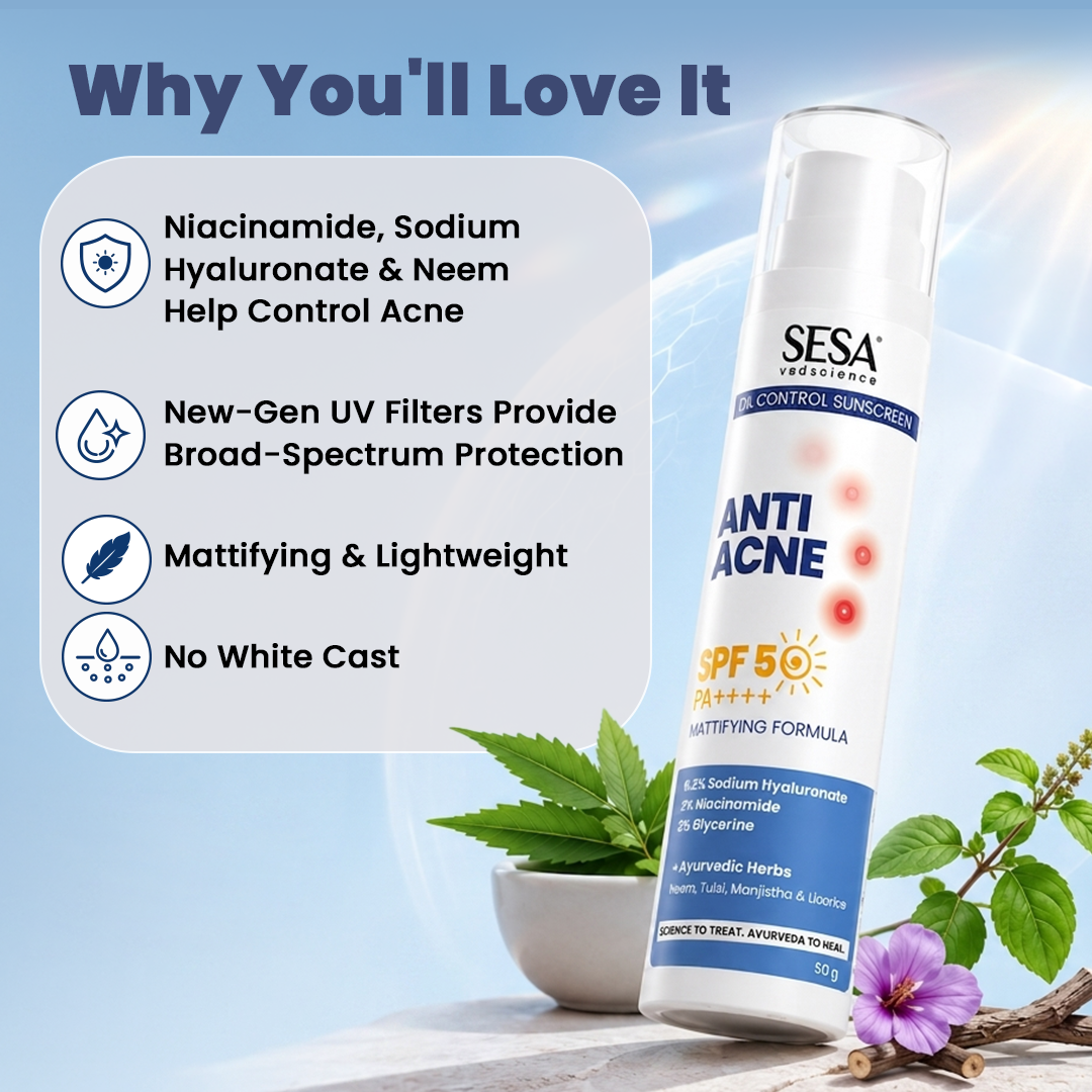 Vedscience Oil Control Sunscreen - 50 g