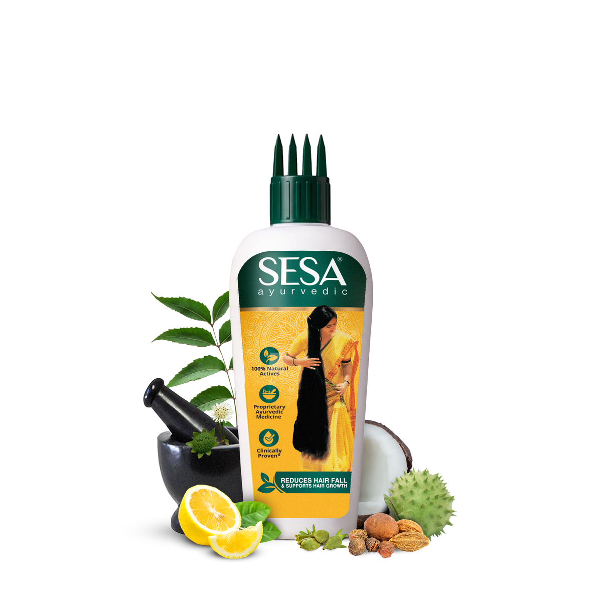Ayurvedic Anti-Hair Fall Oil 200 ml - Image 1