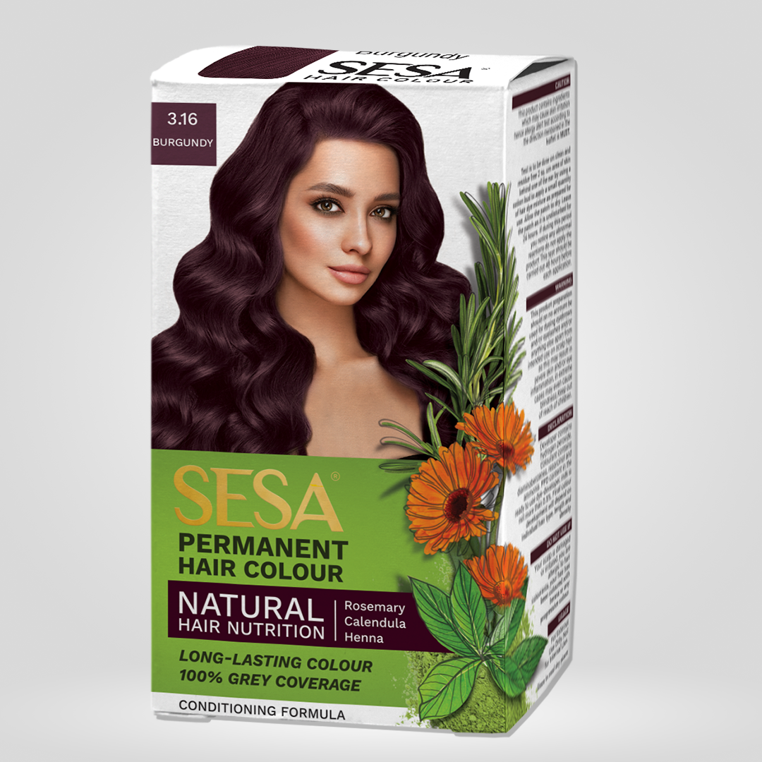 Sesa Permanent Hair Color - Burgundy