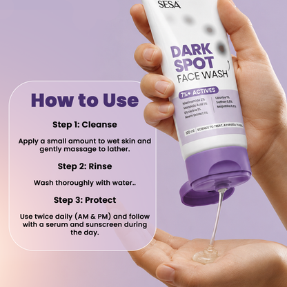 SESA VEDSCIENCE Dark Spot Face Wash, 30 ml