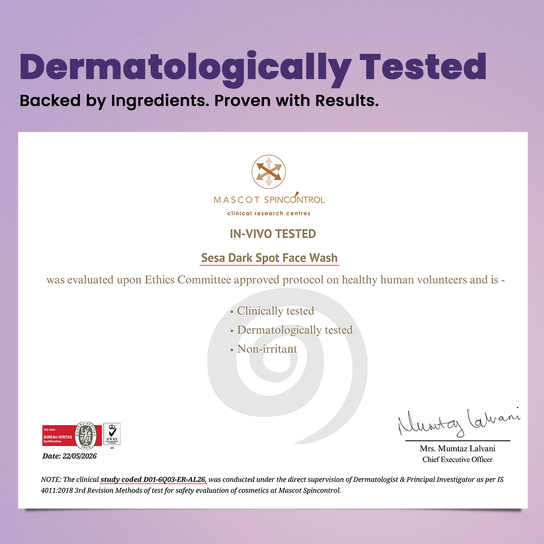 SESA VEDSCIENCE Dark Spot Face Wash, 30 ml