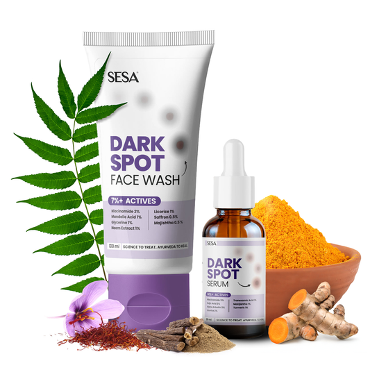 Sesa Vedscience Dark Spots Combo (Serum 30 ml & Face Wash 100 ml)