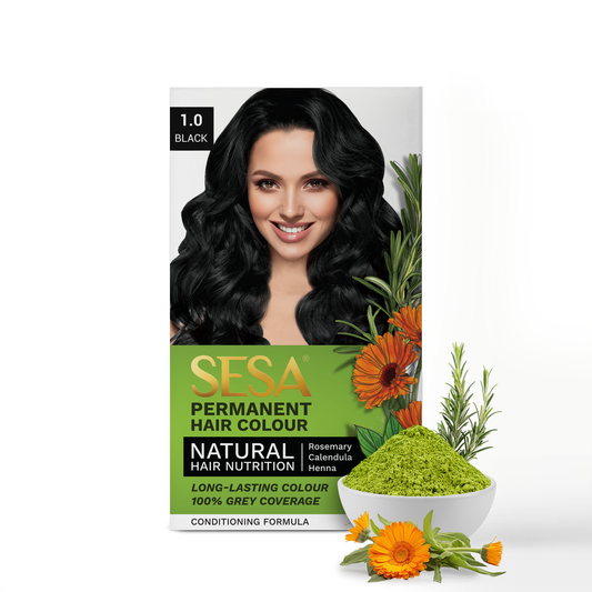 Sesa Permanent Hair Color - Black