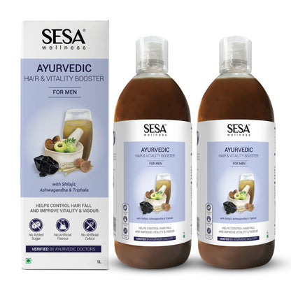 Ayurvedic Hair & Vitality Booster Juice For Men - 1000 ml
