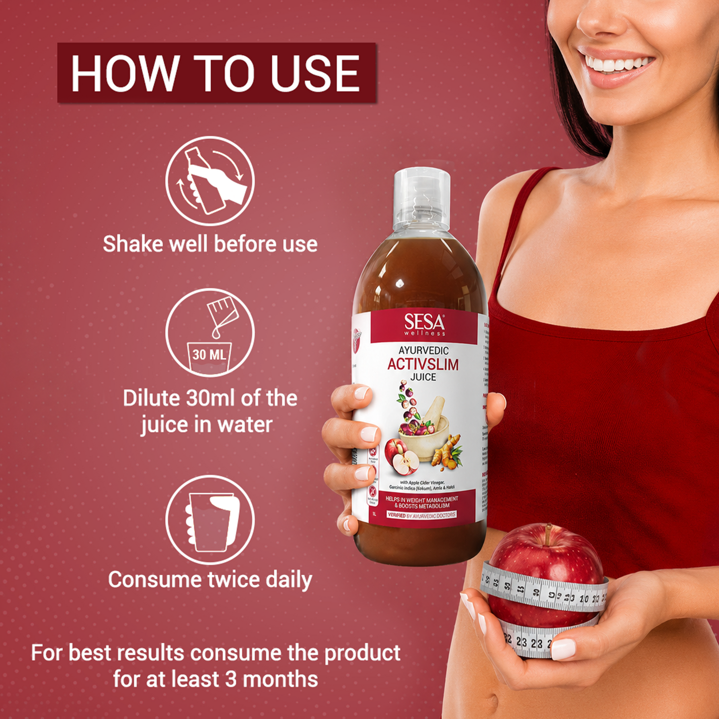 Ayurvedic ActivSlim Juice - 1000 ml