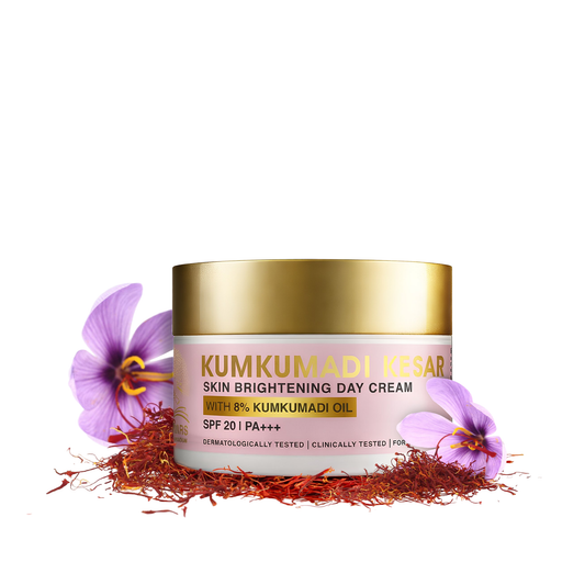 Kumkumadi Day Cream with Kesar for Skin Brightening - 50gm