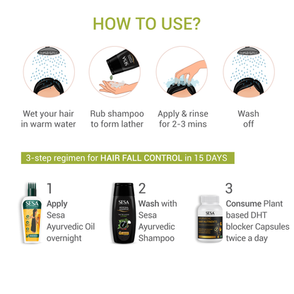 Ayurvedic Medicinal Anti-Hair Fall Shampoo - 200ml