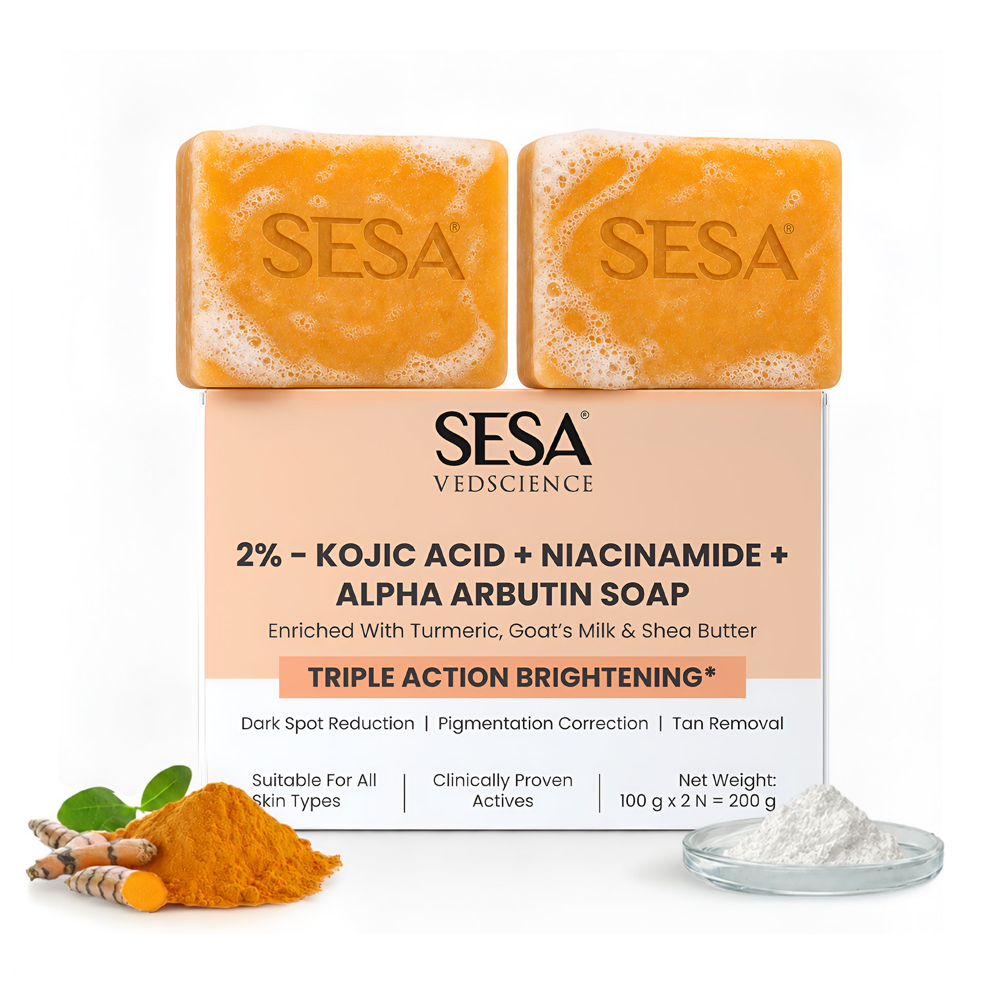 Kojic Acid Detan & Brightening Soap 100g