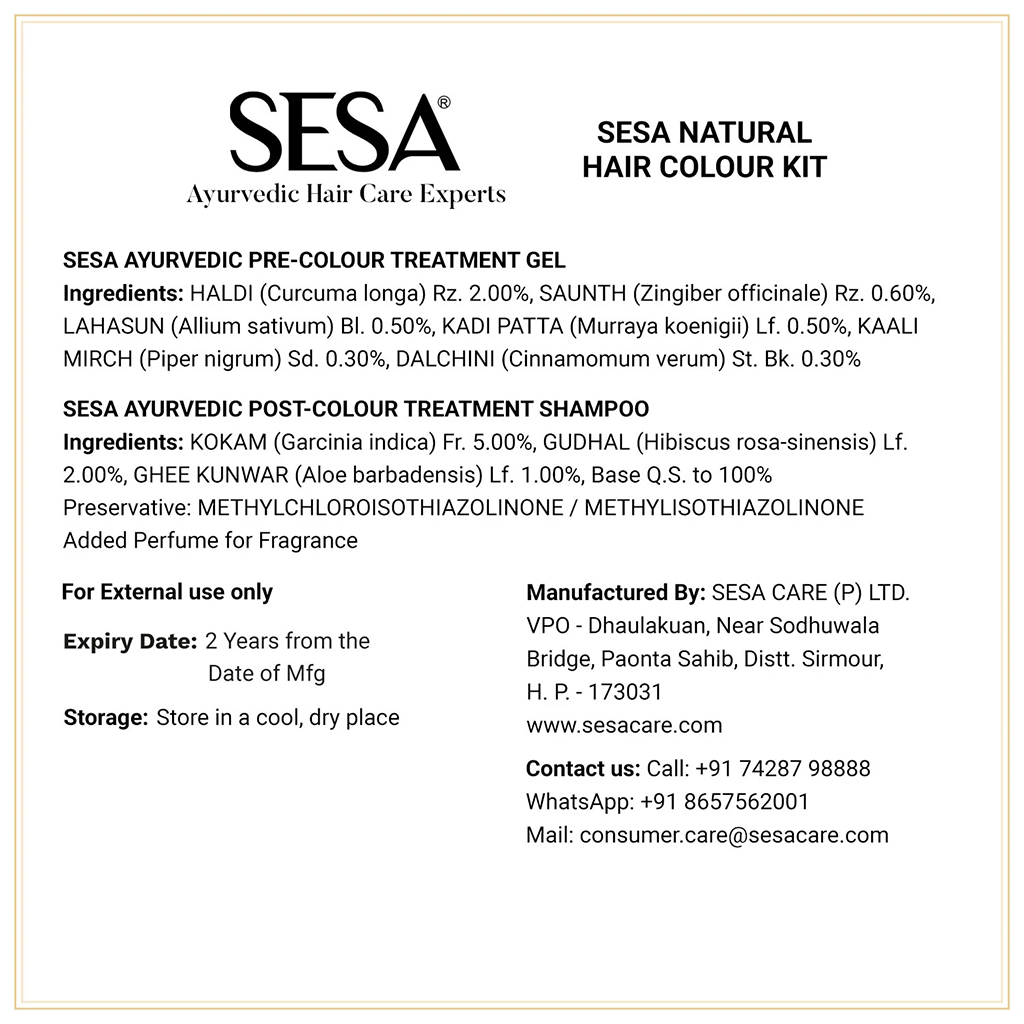 3-Step Natural Hair Colour Kit
