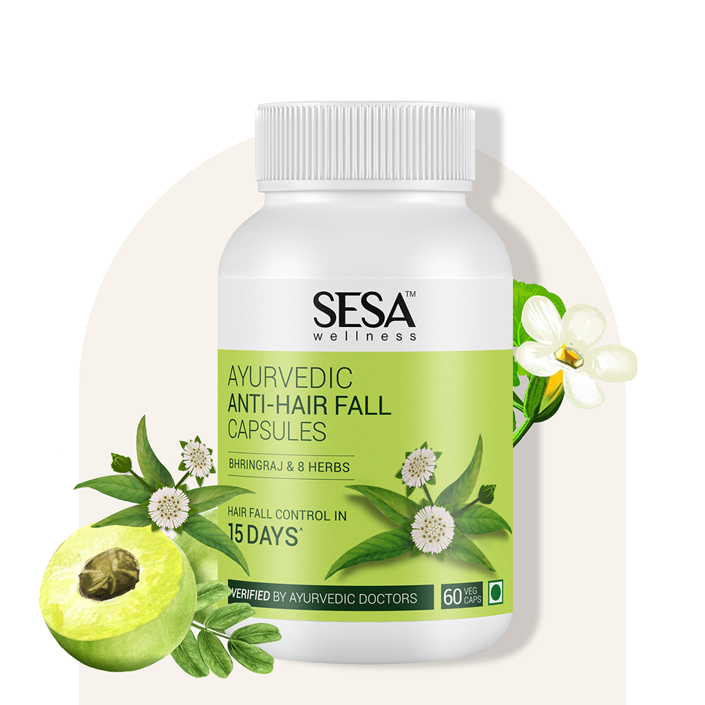 Ayurvedic Anti-Hair Fall Capsules - 60 Caps