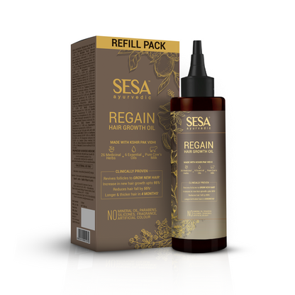 Ayurvedic Regain - 2 Step Hair Growth Kit (Clinically Proven*)