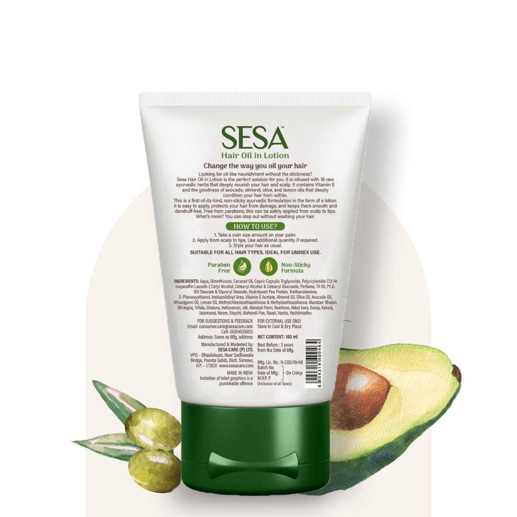 Sesa Non-Sticky Hair Oil in Lotion - Sesa Care