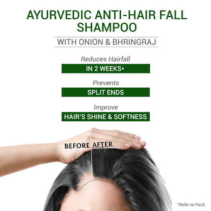 Ayurvedic Onion Anti-Hair Fall Shampoo with Bhringraj